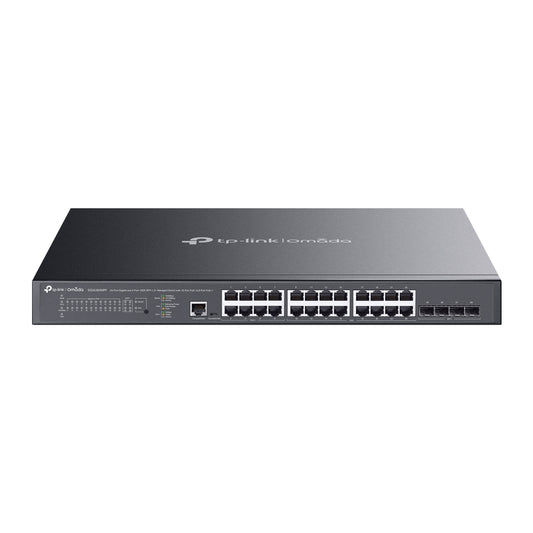 TP-Link SG3428XMPP v1.0, Omada 24-Port Gigabit and 4-Port 10GE SFP+ L2+ Managed Switch with 16-Port PoE+ & 8-Port PoE++ - sentinet.gr