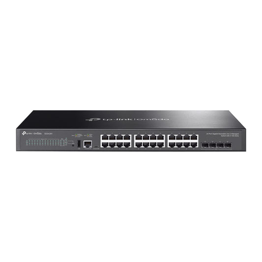 TP-Link SG5428X v1.0, Omada 24-Port Gigabit Stackable Lite L3 Managed Switch with 4× 10G Slots - sentinet.gr