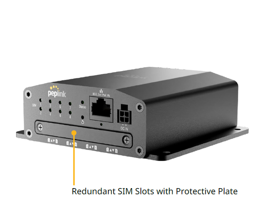 Peplink SIM Injector mini, 8x SIM cards capacity, 1x 10/100 Ethernet with PoE 802.3at IN - (SIM-MINI-8-1E) - sentinet.gr