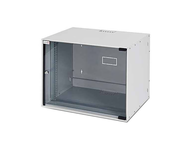 MIRSAN Επίτοιχη καμπίνα 6U 10" W=306mm, D=300mm LIGHT GREY - (SOH06U30MN10.02) - sentinet.gr