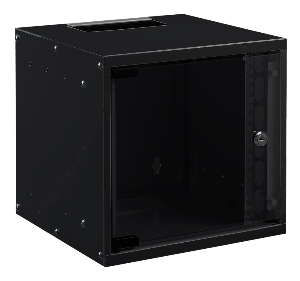 MIRSAN Rack Επιτοίχιο 12U με βάθος 600 mm (BLACK) - (SOH12U60DE19.01) - sentinet.gr