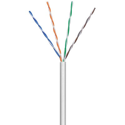 ANGA ST-L01 Καλώδιο UTP CAT5e σε Λευκό χρώμα CCA (100μ) - sentinet.gr