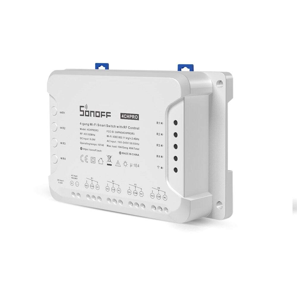 SONOFF 4CHPROR3 4-Gang Wi-Fi Smart Switch With RF Control - sentinet.gr
