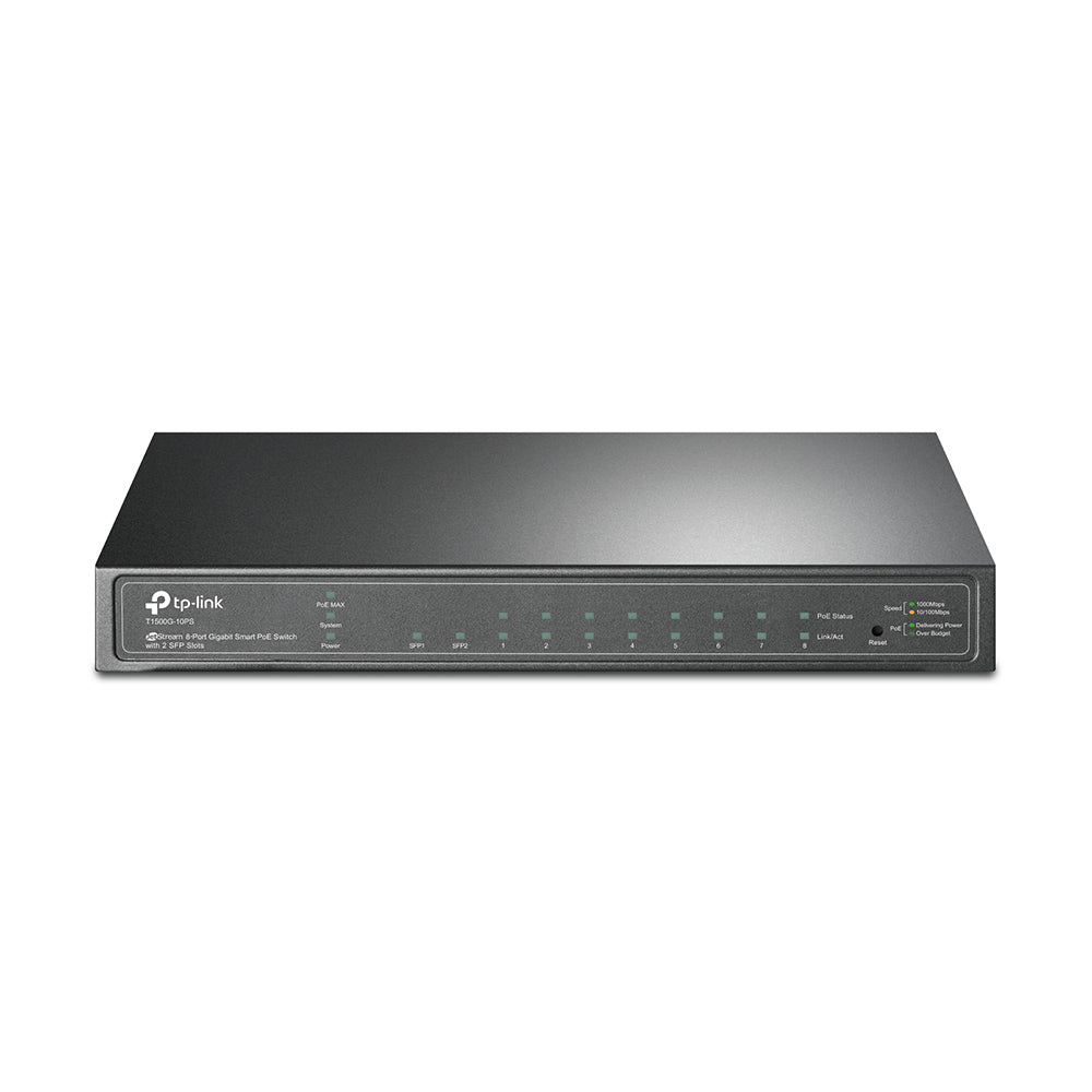 TP-Link SG2210P v5.20, Omada 10-Port Gigabit Smart Switch with 8-Port PoE+ & 2 SFP Slots - sentinet.gr