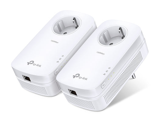 TP-Link TL-PA8010P KIT v4.0, AV1300 Gigabit Pass through Power line Starter Kit - sentinet.gr