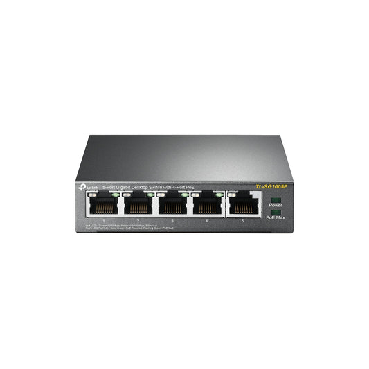 TP-Link TL-SG1005P v5.0, ​5-Port Gigabit Desktop Switch with 4-Port PoE - sentinet.gr