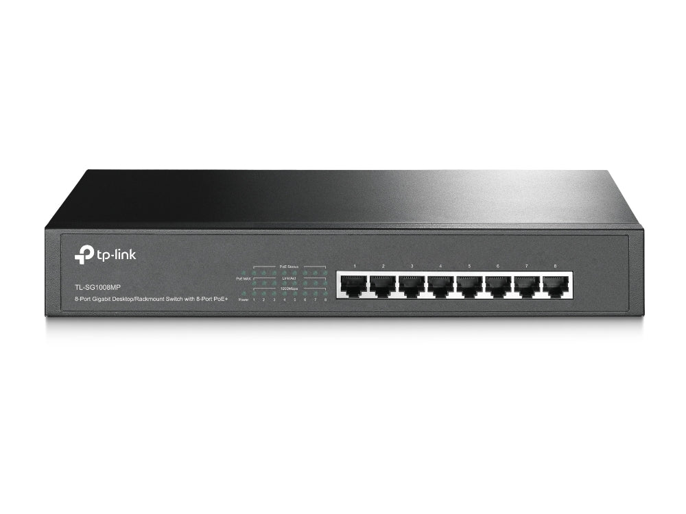 TP-Link TL-SG1008MP v5.0, 8-Port Gigabit Desktop/Rackmount Switch with 8-Port PoE+ - sentinet.gr