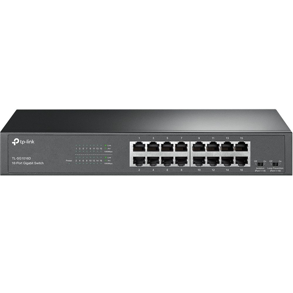 TP-Link TL-SG1016D v12.0, 16-port Gigabit Desktop/Rackmount Switch - sentinet.gr