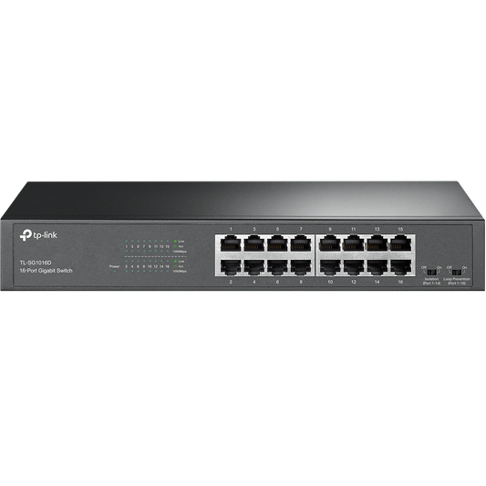 TP-Link TL-SG1016D v12.0, 16-port Gigabit Desktop/Rackmount Switch - sentinet.gr