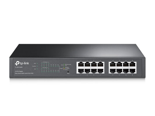 TP-Link TL-SG1016PE v6.0, 16-Port Gigabit Easy Smart Switch with 8-Port PoE+ - sentinet.gr
