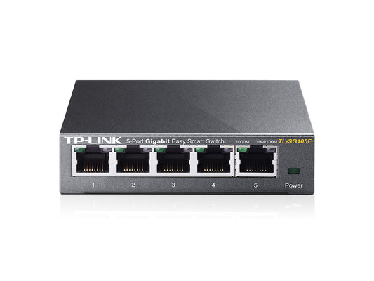 TP-Link TL-SG105E v5.0, 5-Port Gigabit Desktop Easy Smart Switch - sentinet.gr