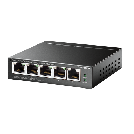 TP-Link TL-SG105MPE v1.0, 5-Port Gigabit Easy Smart Switch with 4-Port PoE+ - sentinet.gr