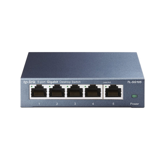 TP-Link TL-SG105 v8.0, 5-port Metal Gigabit Switch - sentinet.gr