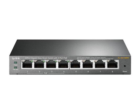 TP-Link TL-SG108PE v5.0, 8-Port Gigabit Easy Smart Switch with 4-Port PoE - sentinet.gr
