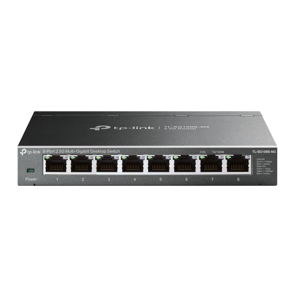 TP-Link TL-SG108S-M2 v1.0, 8-Port 2.5G Multi-Gigabit Desktop Switch - sentinet.gr