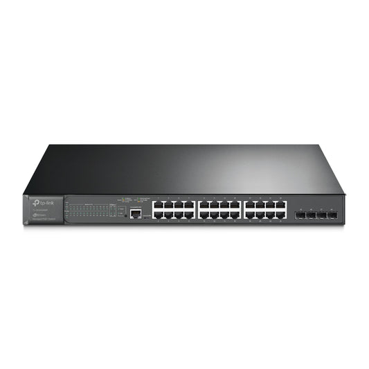 TP-Link SG3428MP v6.20, 28-Port Gigabit L2 Managed Switch with 24-Port PoE+ and 4xSFP - sentinet.gr