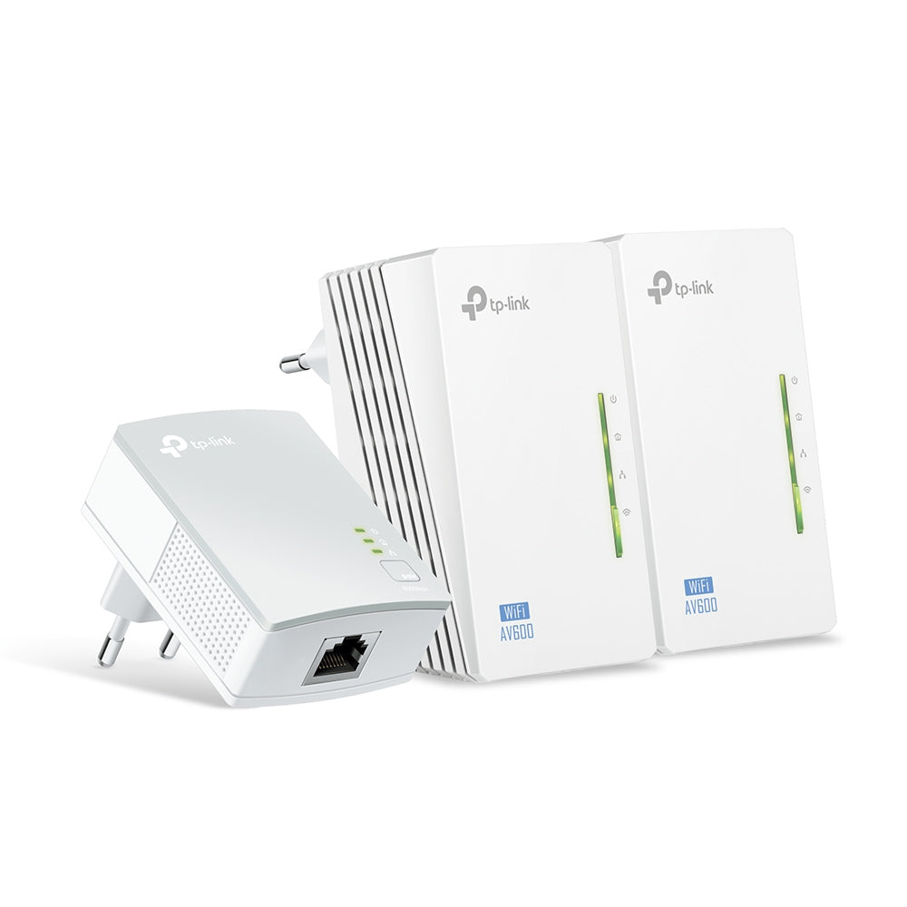 TP-Link TL-WPA4220 TKIT v5.0, AV600 2-port Powerline WiFi Extender 3-pack KIT - sentinet.gr