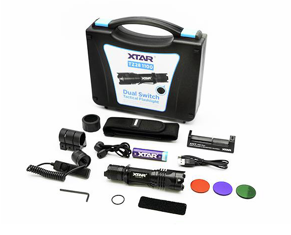 XTAR TZ28 Στρατιωτικός Φακός LED φωτεινότητας 1100lm Full Set - sentinet.gr