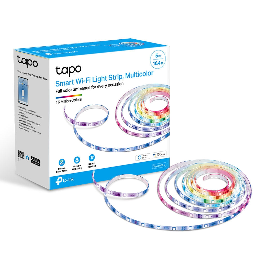 TP-Link Tapo L920-5 v1.20, Smart Wi-Fi Light Strip, Multicolor - sentinet.gr
