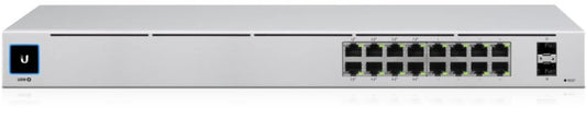 Ubiquiti USW-16-POE, UniFi Gen2 Switch, 16xGigabit, 2xSFP, 8xPOE+ 802.3af/at, 60W - sentinet.gr