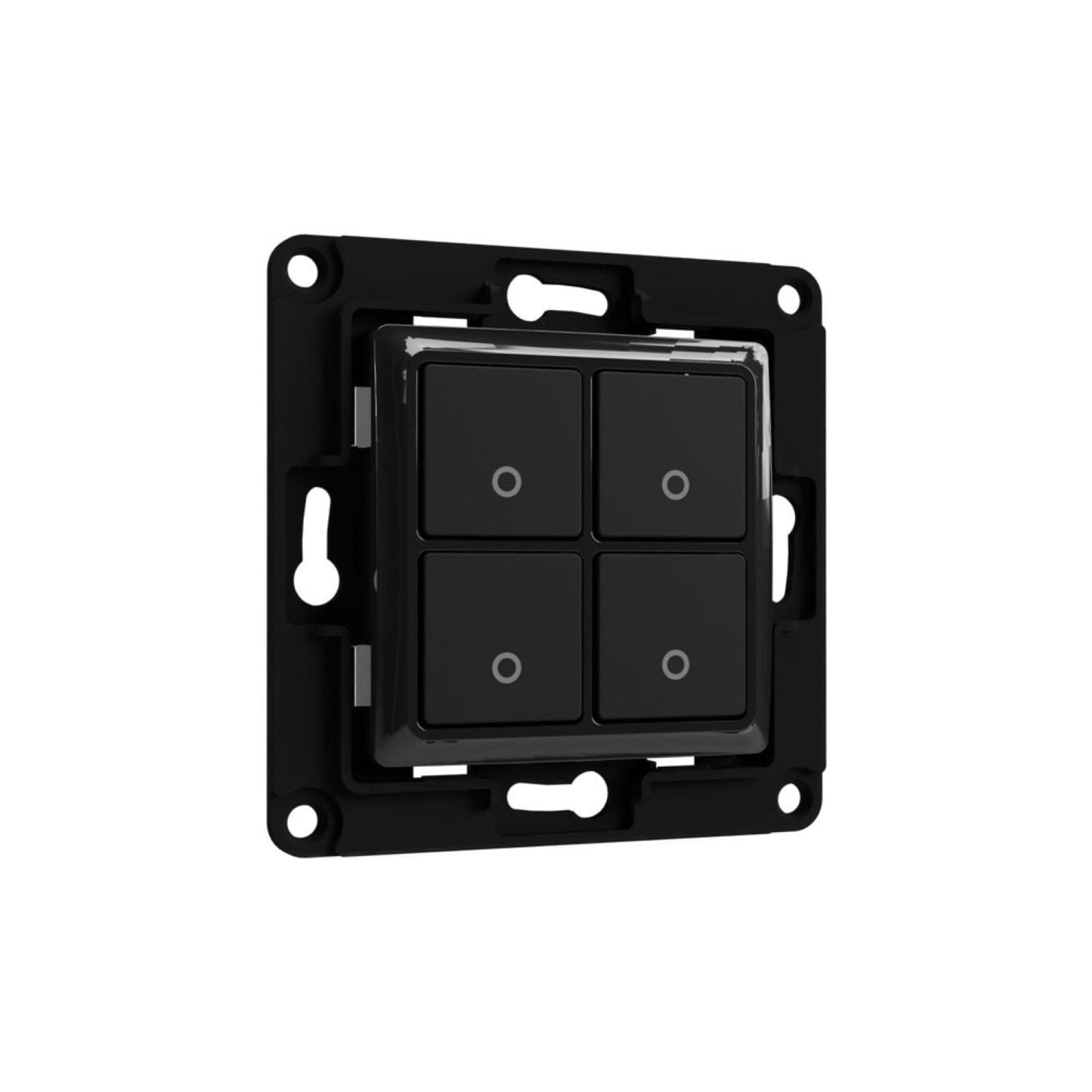 Shelly Wall Switch 4 - Black - sentinet.gr