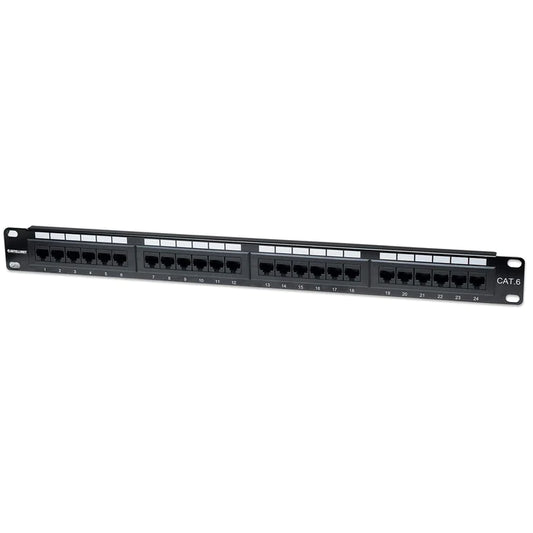Intellinet Patchpanel 24p CAT6 UTP ΜΑΥΡΟ - (520959) - sentinet.gr