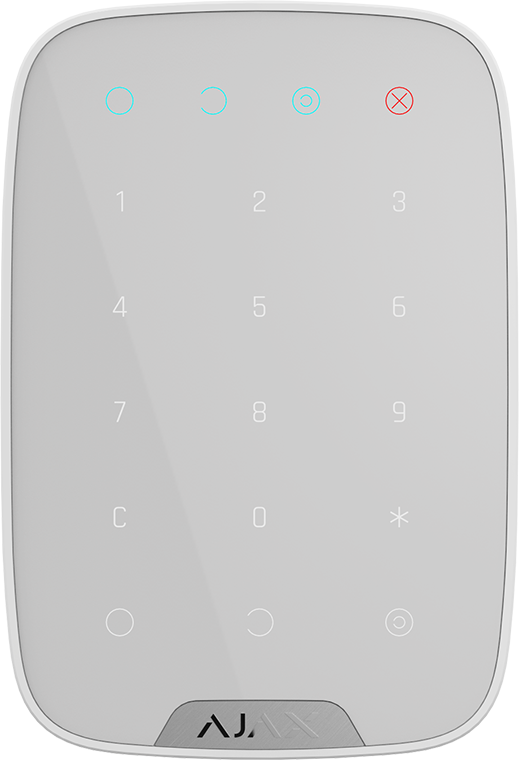 AJAX SYSTEMS - KEYPAD WHITE - sentinet.gr