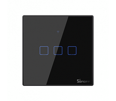 SONOFF T3 - Τριπλός Έξυπνος Γυάλινος Διακόπτης Αφής Επίτοιχος (T3EU3C-TX) - sentinet.gr