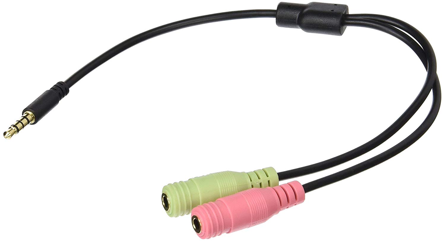 LogiLink CA0021 Audio jack adapter 4-pin 3.5 mm stereo male to 2x 3.5mm female - sentinet.gr