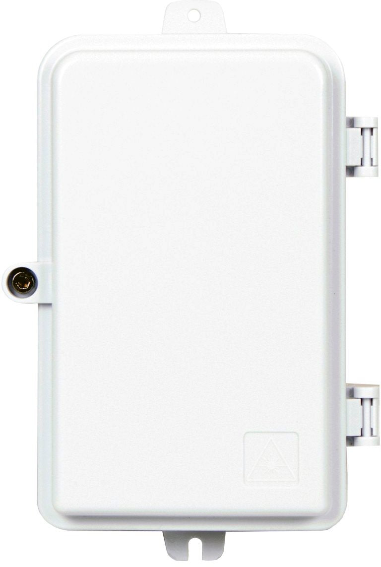 Masterlan FTTH fiber optic terminal box for 4x SC, including splice tray, grey - (FBOX4SCF8) - sentinet.gr