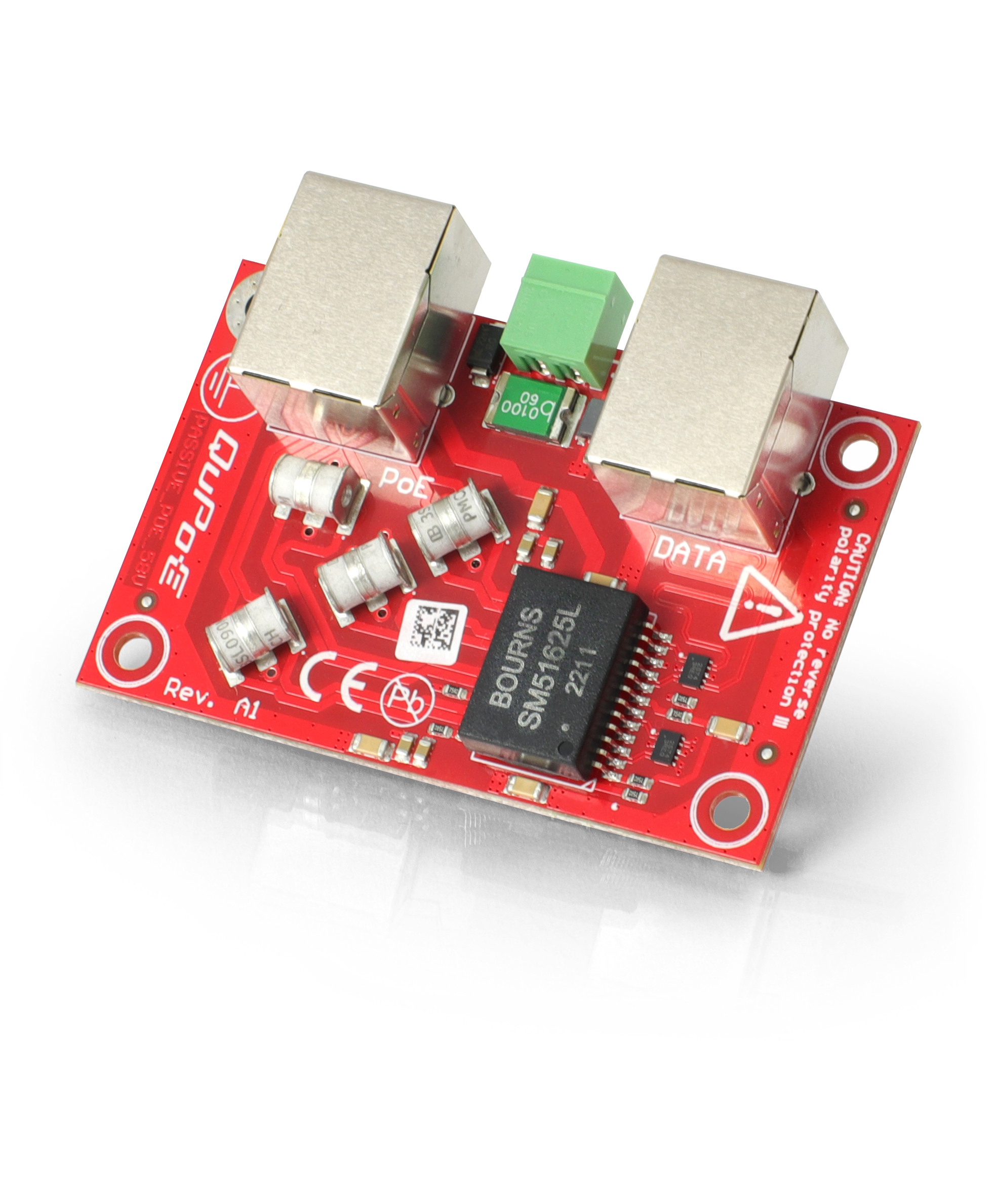 QuWireless QuPoE PAS-FP, Passive PoE Splitter/Injector & Lightning arrester (PAS-FP) - sentinet.gr