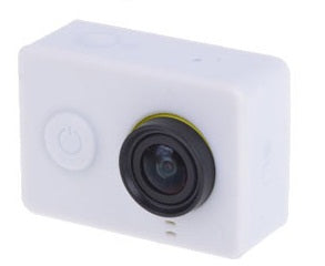 Silicone Rubber Case Cover for Xiaomi Yi - White - sentinet.gr