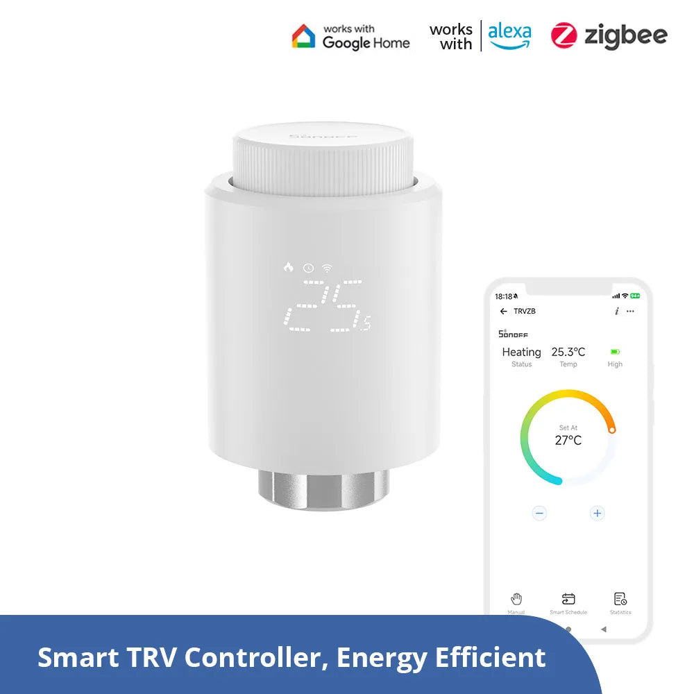 Sonoff Zigbee Thermostatic Radiator Valve (TRVZB) - sentinet.gr
