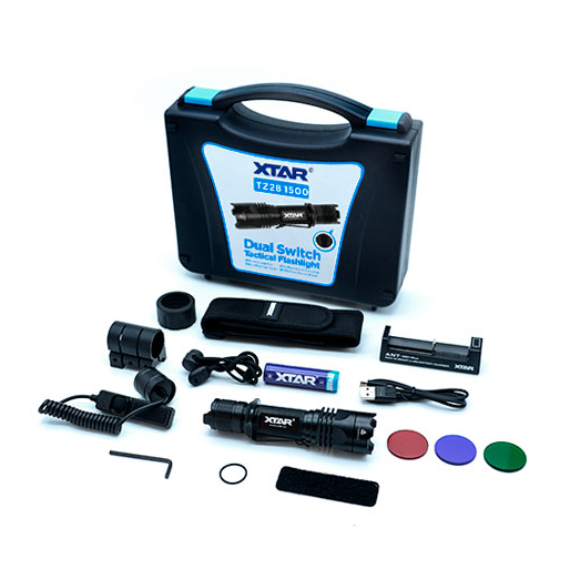 XTAR TZ28 Στρατιωτικός Φακός LED φωτεινότητας 1500lm Full Set - sentinet.gr