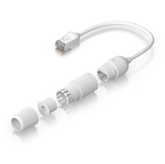 Ubiquiti UACC-Cable-Extender-C6A, Easy Cable, 2-Pack, Shielded, ultra-thin extension cable with waterproof cap, designed for tight spaces and last inch reach installations - sentinet.gr