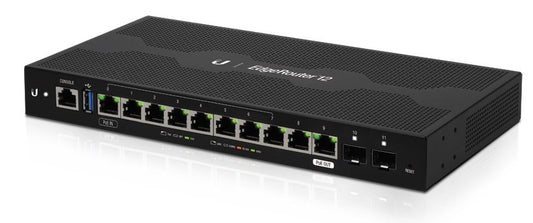 Ubiquiti ER-12, EdgeRouter 12, 1GHz Quad Core, 1GB, 10xGigabit, 2x SFP, 1x RJ45 Serial Port - sentinet.gr