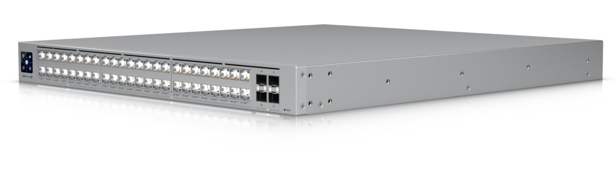 Ubiquiti USW-Pro-XG-48-PoE, UniFi Pro XG 48 PoE Etherlighting Switch, 16x2.5Gbps PoE+++, 32x10Gbps PoE+++, 4x SFP28 (25Gbps), Layer 3, 1080W PoE Budget - sentinet.gr