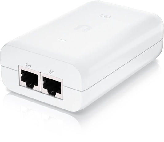 Ubiquiti U-PoE+, Gigabit PoE Injector, 802.3at (48V, 0.63A, 30W) - sentinet.gr