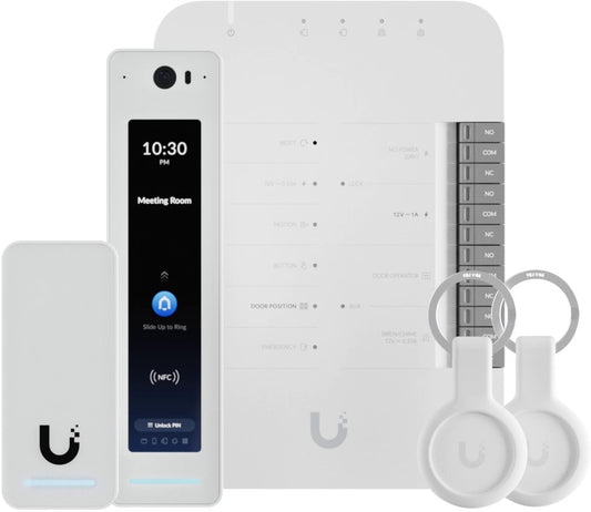 Ubiquiti UA-G2-SK-Pro, UniFi Access G2 Starter Kit Professional (1x UA-Hub, 1x UA-G2-Pro, 1x UA-G2, 2x UA-Pocket) - sentinet.gr