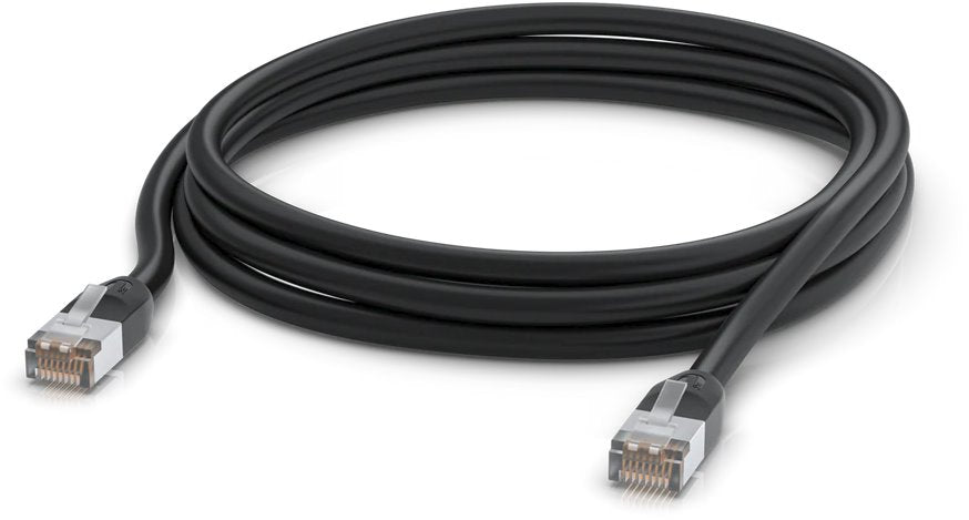 Ubiquiti UACC-Cable-Patch-Outdoor-3M-BK, Outdoor UniFi patch cable, 3m, Cat5e, black - sentinet.gr