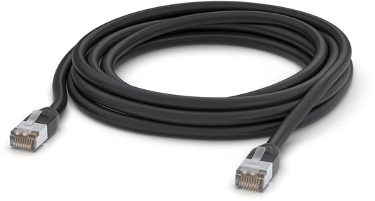 Ubiquiti UACC-Cable-Patch-Outdoor-5M-BK, Outdoor UniFi patch cable, 5m, Cat5e, black - sentinet.gr