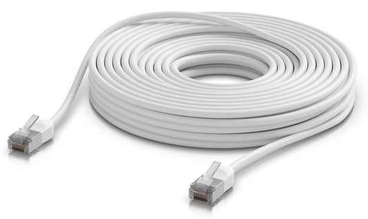 Ubiquiti UACC-Cable-Patch-Outdoor-C6A-15M-W, UniFi Premium Patch Cable Outdoor, 15m, Cat6a, white - sentinet.gr