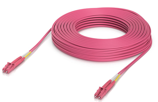 Ubiquiti UACC-OFC-M2-LULU-30M, Optical Patch Cord LCupc/LCupc, Duplex, Multi-mode 50/125, 30m - sentinet.gr