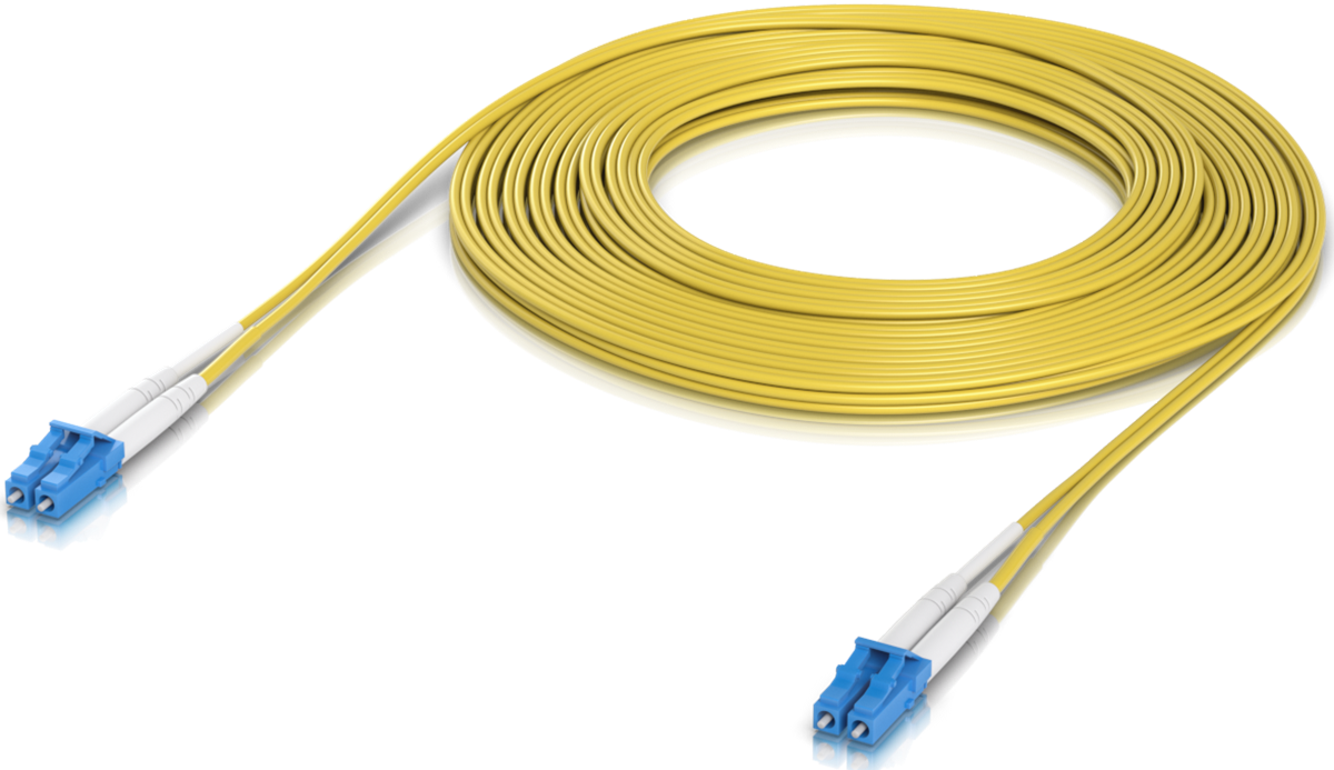 Ubiquiti UACC-OFC-S2-LULU-10M, Optical Patchcord LCupc/LCupc, Duplex, Singlemode 9/125, 10m - sentinet.gr