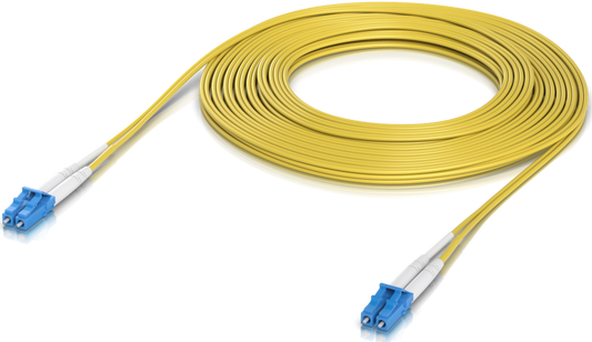 Ubiquiti UACC-OFC-S2-LULU-10M, Optical Patchcord LCupc/LCupc, Duplex, Singlemode 9/125, 10m - sentinet.gr