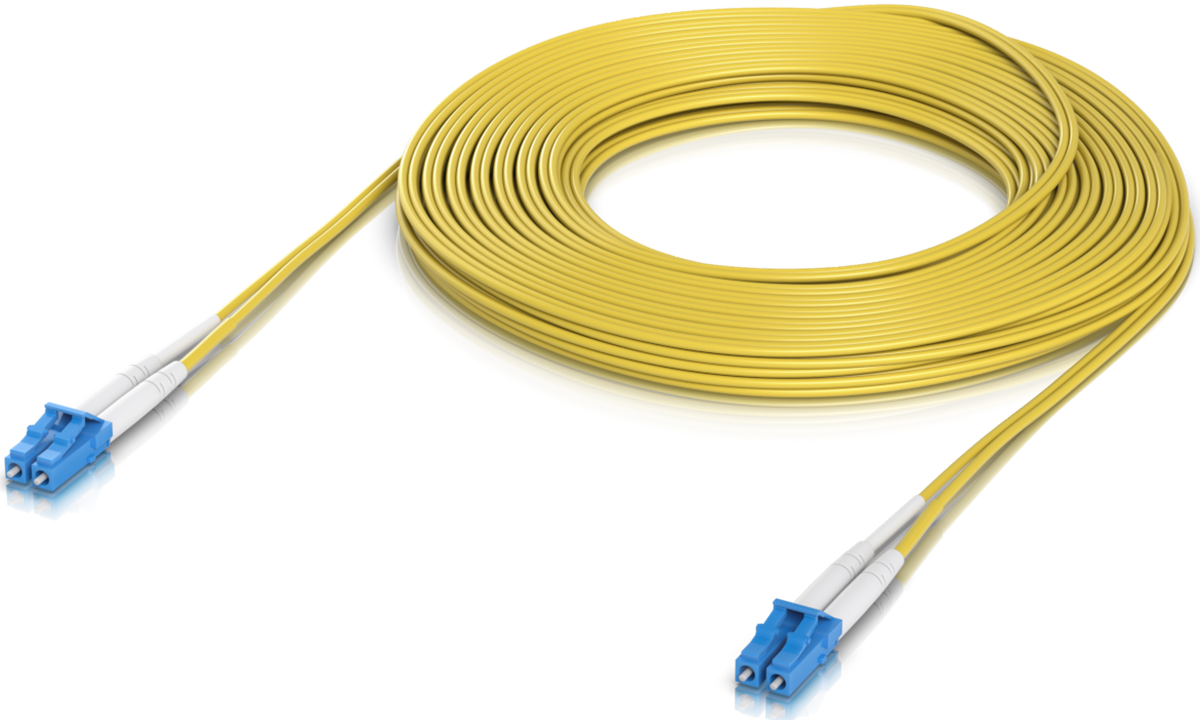 Ubiquiti UACC-OFC-S2-LULU-15M, Optical Patchcord LCupc/LCupc, Duplex, Singlemode 9/125, 15m - sentinet.gr