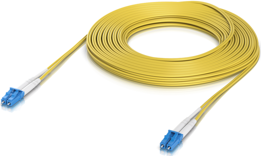 Ubiquiti UACC-OFC-S2-LULU-15M, Optical Patchcord LCupc/LCupc, Duplex, Singlemode 9/125, 15m - sentinet.gr