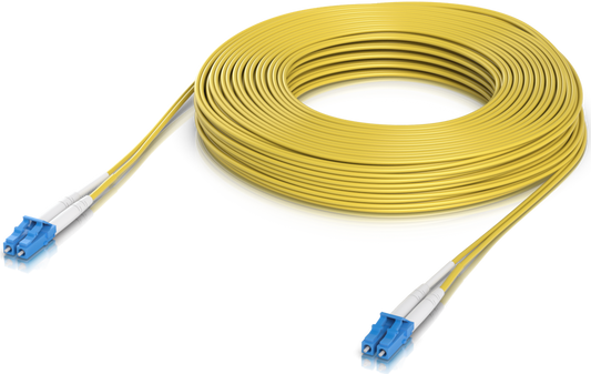 Ubiquiti UACC-OFC-S2-LULU-30M, Optical Patchcord LCupc/LCupc, Duplex, Singlemode 9/125, 30m - sentinet.gr