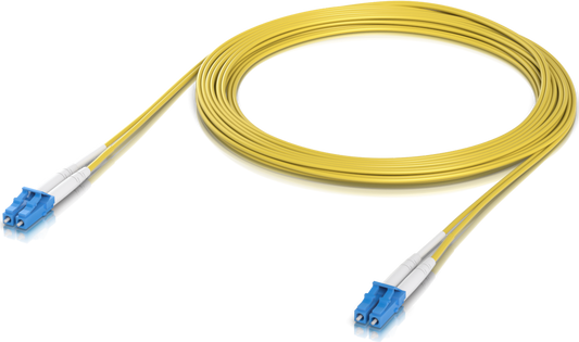 Ubiquiti UACC-OFC-S2-LULU-5M, Optical Patch Cord LCupc/LCupc, Duplex, Singlemode 9/125, 5m - sentinet.gr