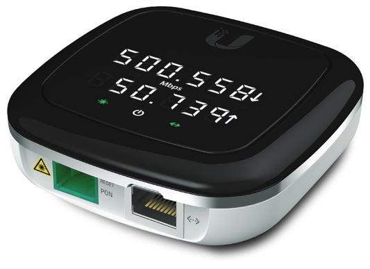 Ubiquiti UF-Nano, UFiber Nano, GPON customer-premises equipment (CPE) with an LED display for convenient device monitoring, 1xSC/APC, 1xGigabit - sentinet.gr